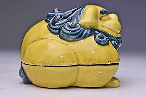 Amazon.co.jp: 永楽保全（ 永楽善五郎 11代 ） 黄交趾 向獅子